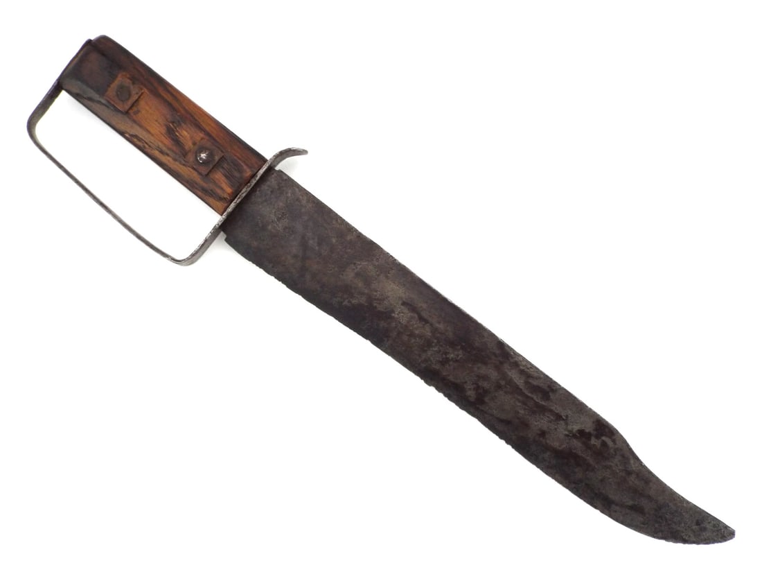 American Civil War Confederate D-GUARD BOWIE KNIFE Forged Iron (1 of 14)