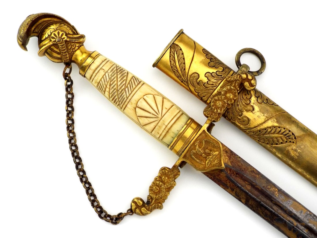 American War of 1812 Militia Officer Sword AMERICAN EAGLE LANGETS (1 of 18)