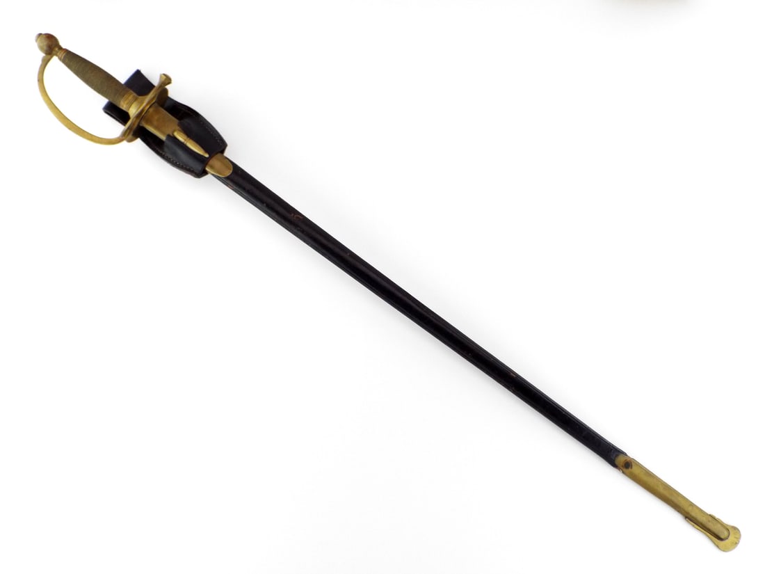 Fine US Civil War NCO Sword By AMES MFG CO with Leather Scabbard (1 of 12)