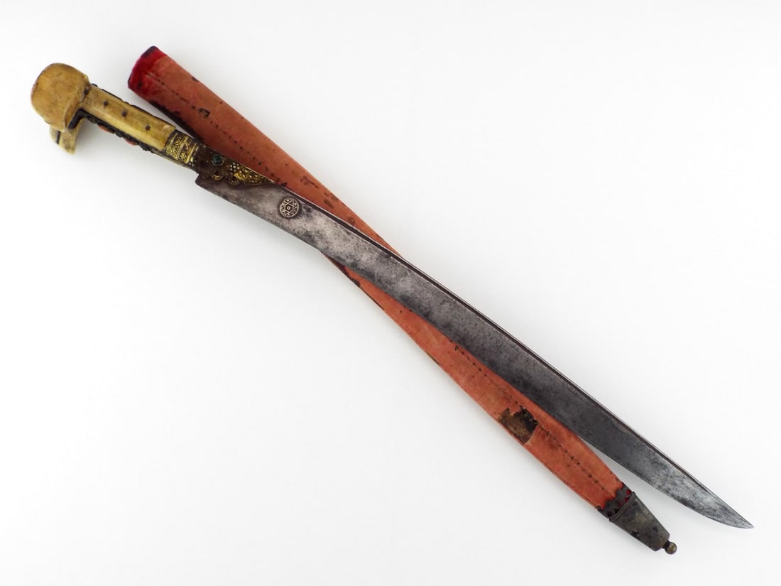 Ottoman Balkan 18th-19th C.YATAGAN FINE HILT & SILVER INLAY (1 of 16)