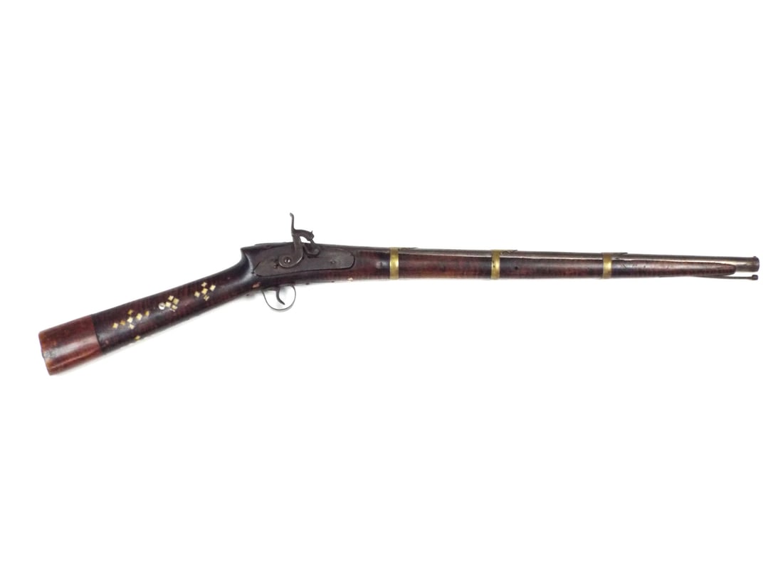 Ottoman 18th-19th C. Percussion Gun with BONE INLAYS (1 of 20)