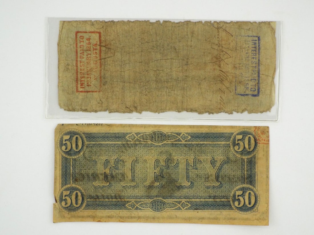 Two Confederate Notes - 2