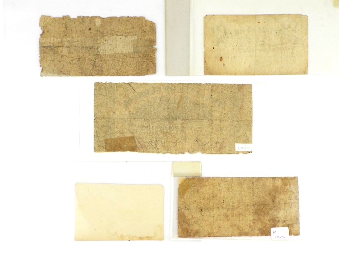 Five Confederate Georgia Notes - 2