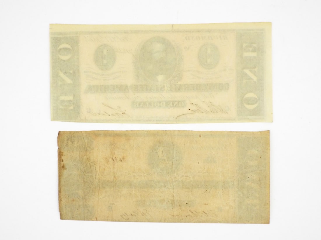 Two Fine Confederate Notes - 2