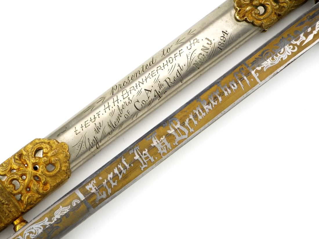 Officers M1860 Presentation Sword By RIDABOCK & Co. with Inscribed Scabbard (1 of 12)