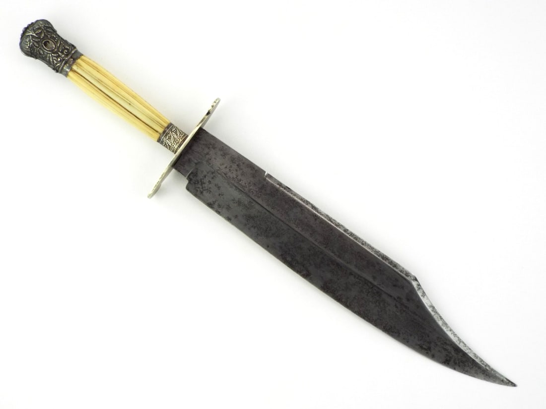 Large American Bowie Knife ETCHED BLADE (1 of 18)