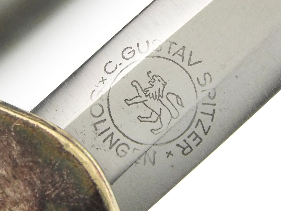 Rare German WWII Army Officer Dagger By C.G. GUSTAV SPITZER Solingen with Lion Mark (1 of 17)