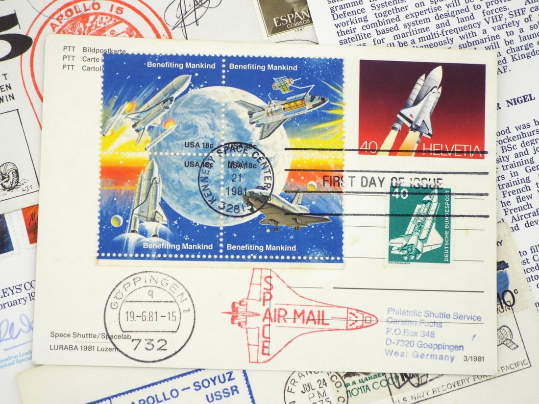 US Cold War SPACE RACE Covers & Ephemera Group - 4