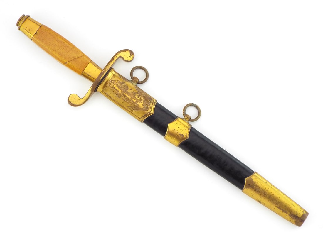 Soviet Cold War 1957 Navy Dirk By Zlatoust with Gilt Naval Motifs (1 of 12)