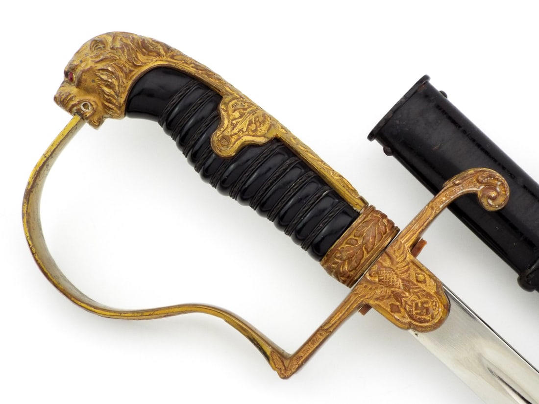 German WWII Private Purchase Artillery Officer Sword By F.W. HOLLER SOLINGEN (1 of 14)