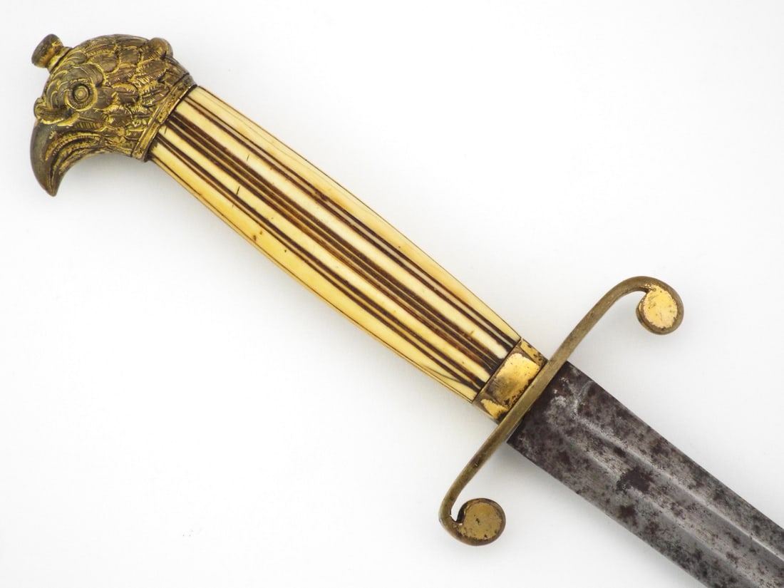US War of 1812 Naval Midshipman Dirk By FRANCIS THURKLE VERY FINE HILT (1 of 12)