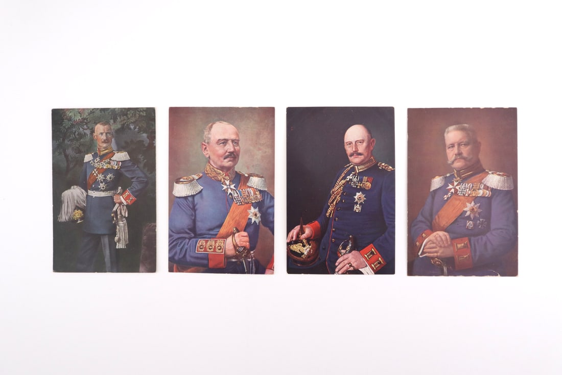German WWI Imperial Army Leaders Postcard Group (1 of 6)