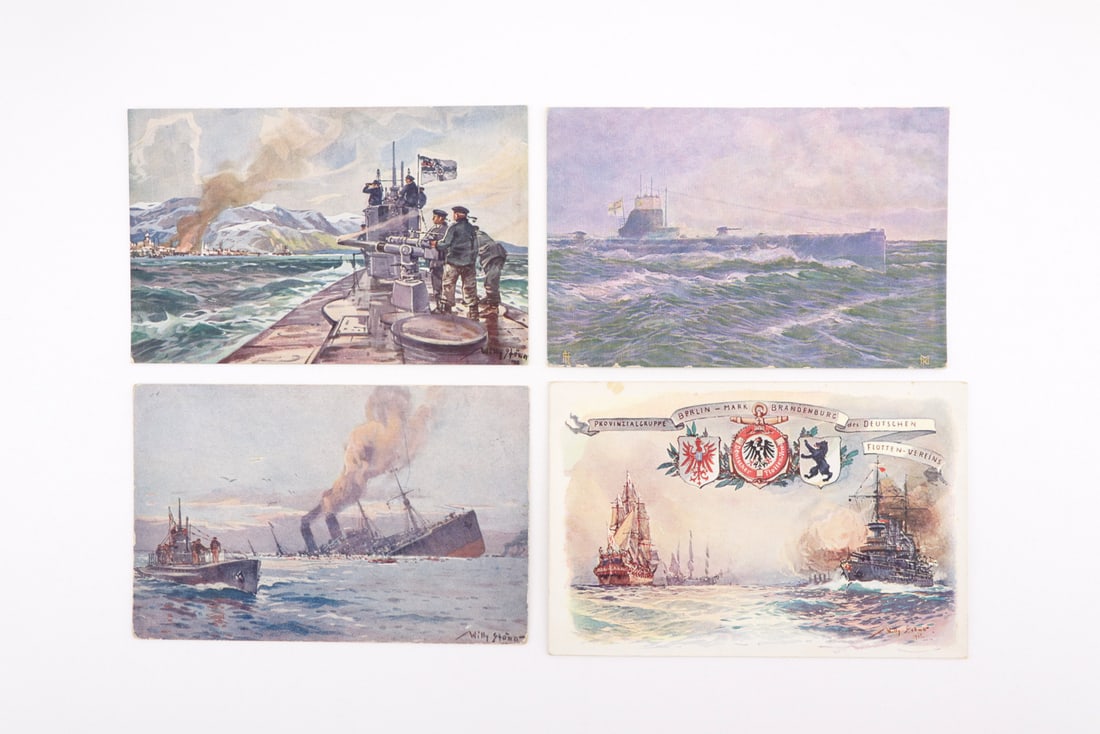 German WWI Naval & U-Boot Postcards (1 of 6)
