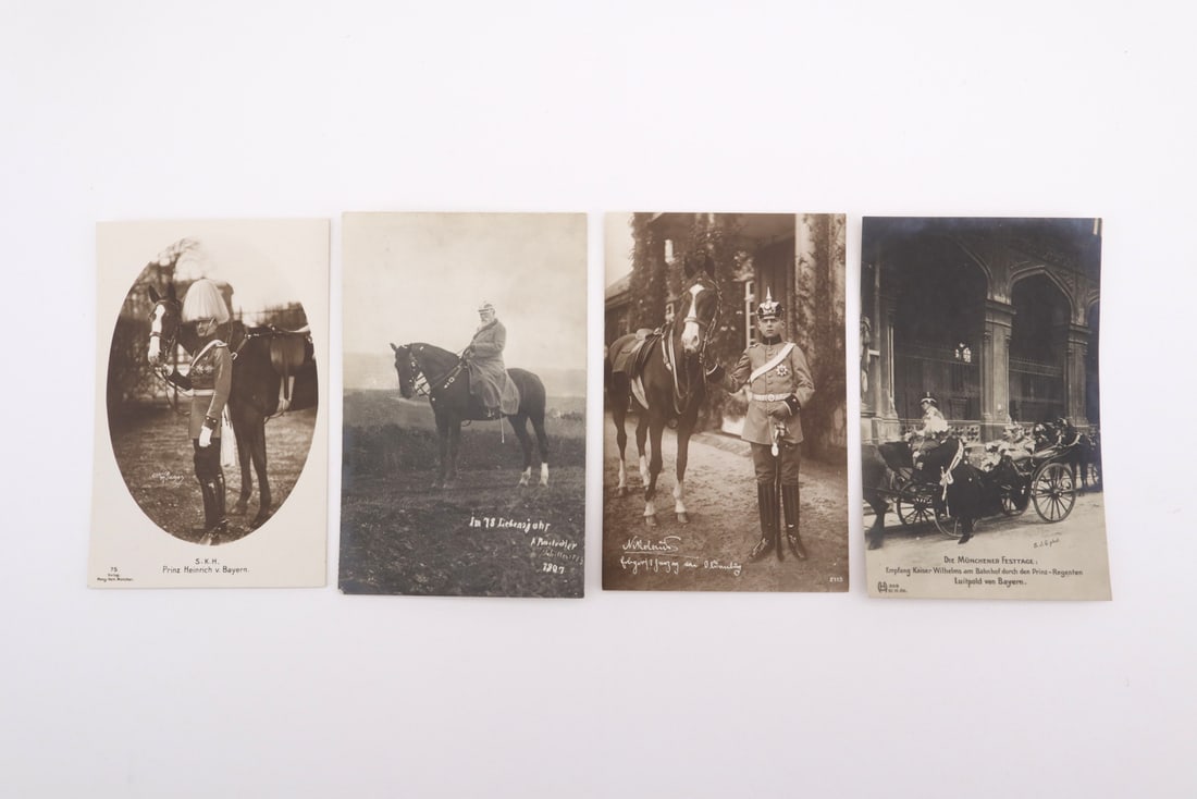 German Imperial WWI Era Grouping of 4 Postcards MILITARY ROYALTY (1 of 6)
