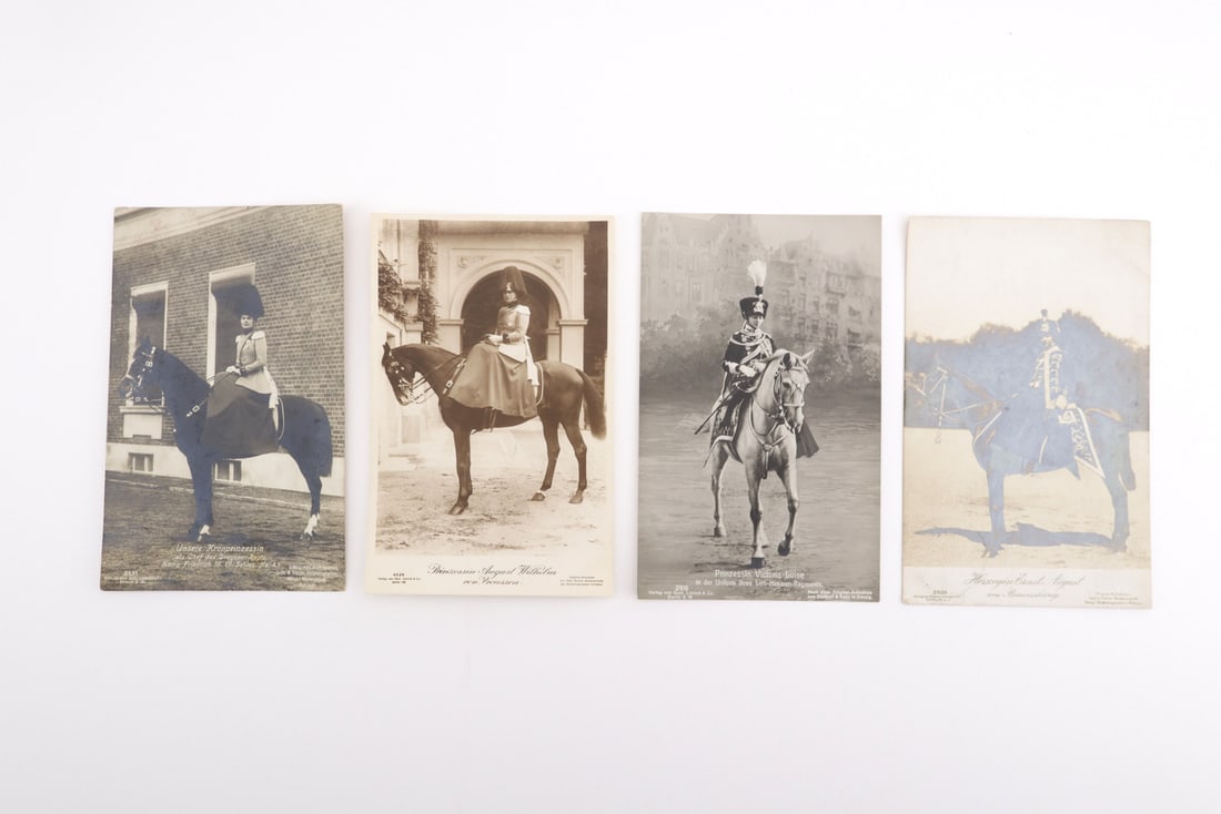 Four German WWI Imperial Era Royal Prussian Postcards (1 of 6)