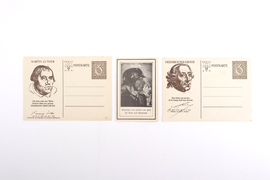 German WWII Winterhilfswerk Postcards and Memorial Cards (1 of 10)