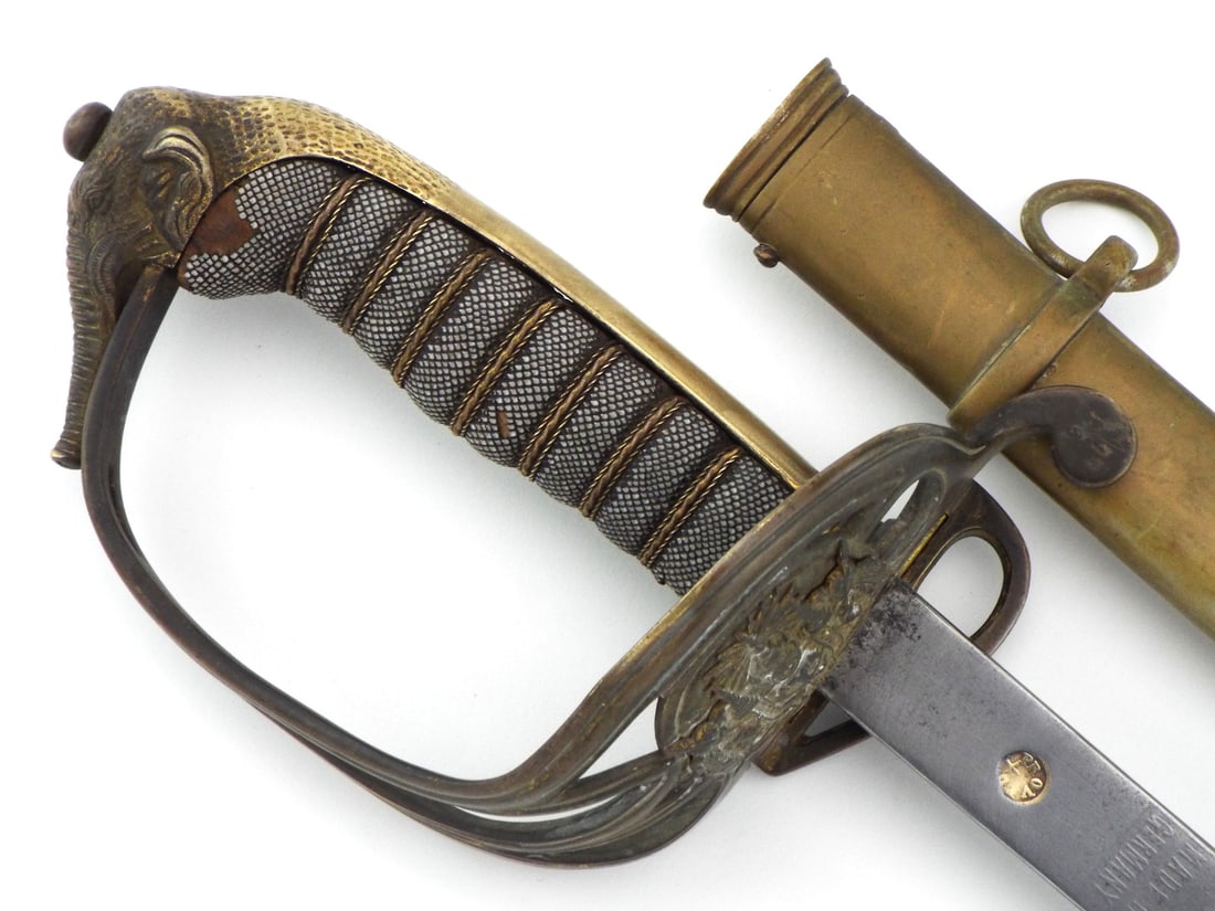 Siamese WWI Dress Sword By RAMSAY & CO BANGKOK with Elephant Head Pommel (1 of 20)