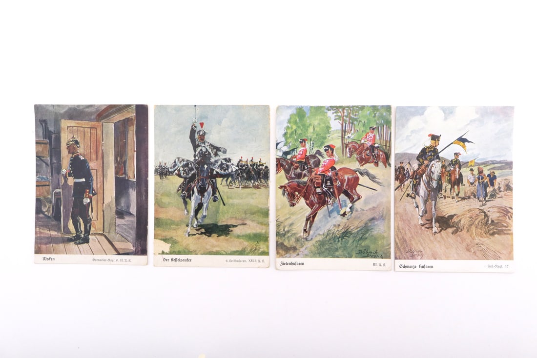 German WWII Postcard Group Military ARTWORK (1 of 6)