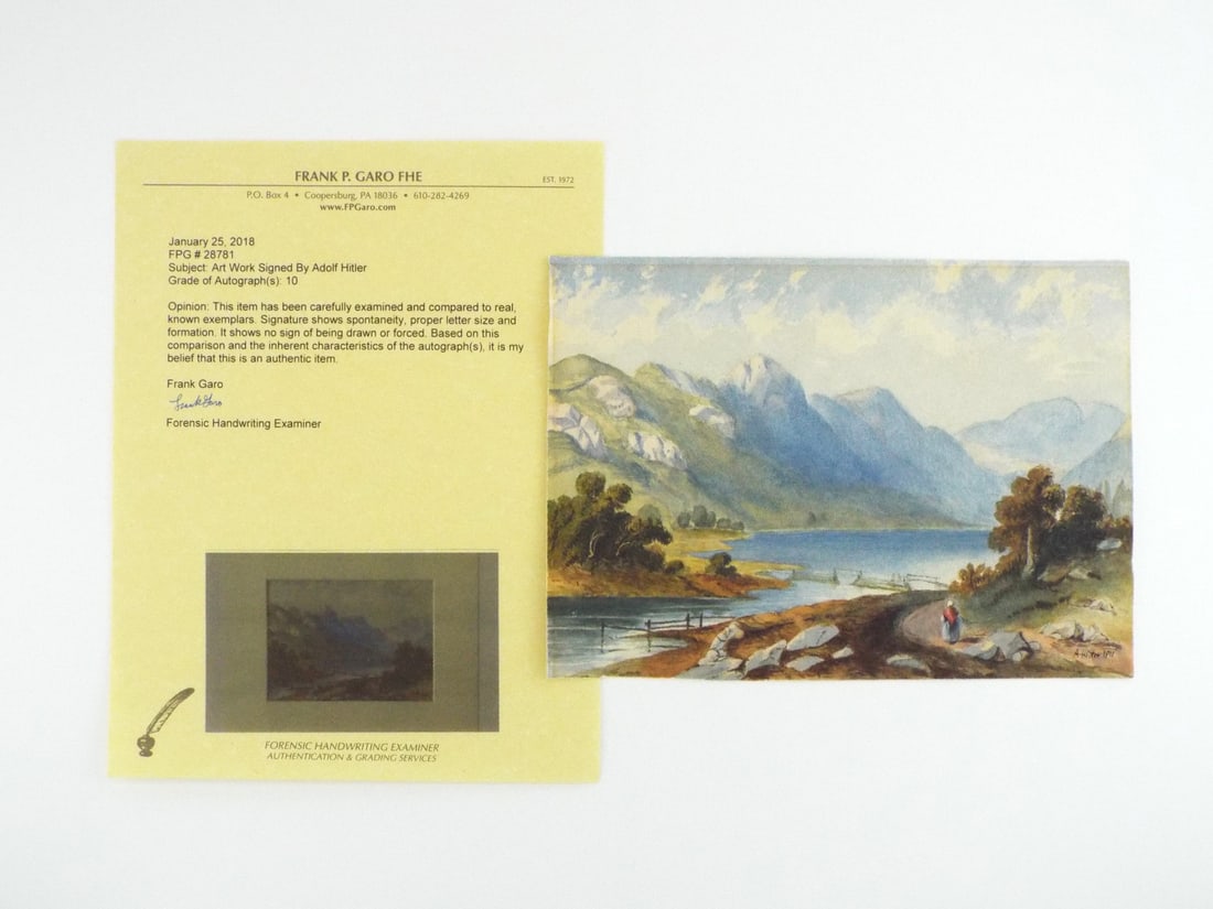 Attributed to the Fuehrer WATERCOLOR ART Dated 1911 (1 of 15)