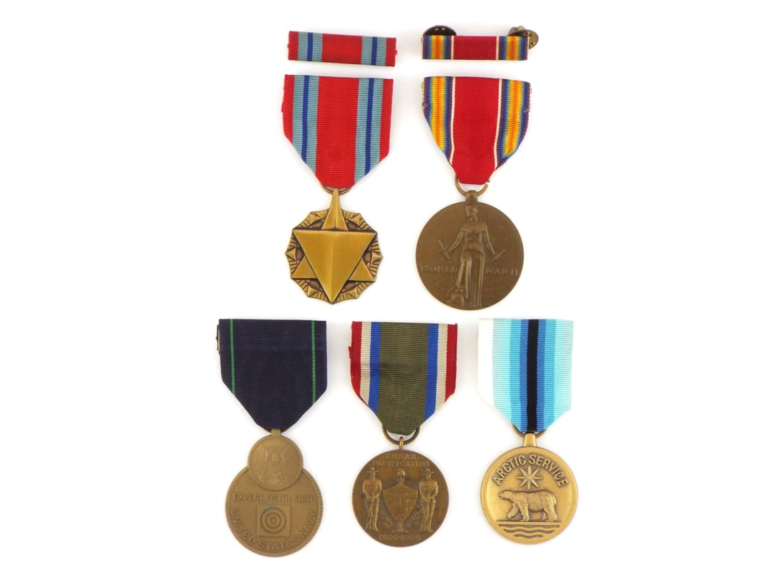 US Early 20th C. to WWII Group of Medals (1 of 4)