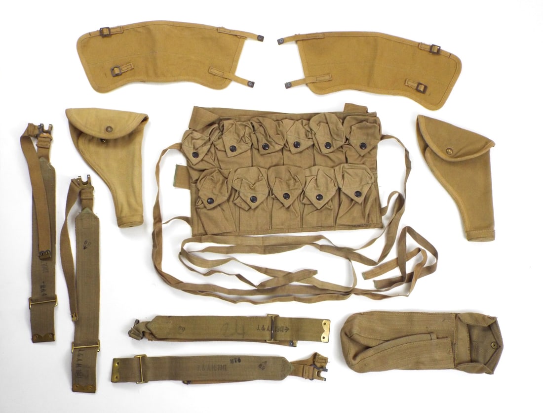 British WWI & WWII Web Equipment Grouping (1 of 7)