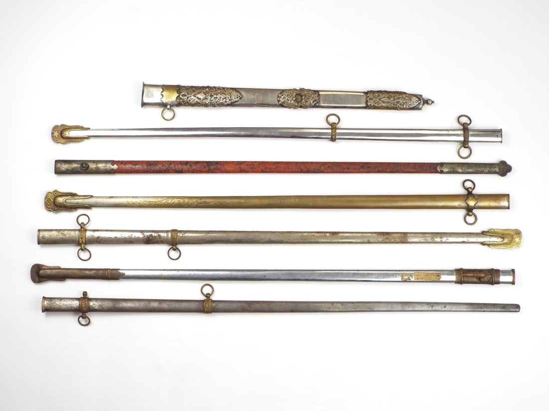 Group of Scabbards for Restoration Project (1 of 6)
