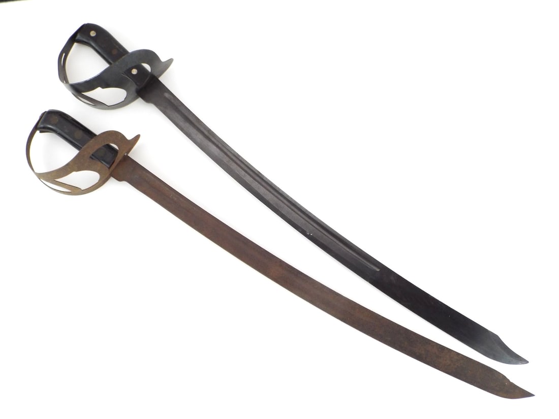Pair of WWII US Naval Cutlass Boarding Swords (1 of 10)