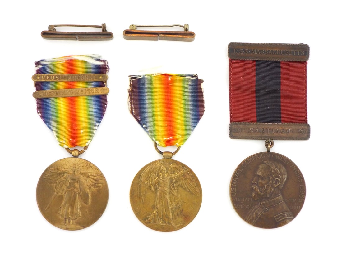 Three Historical U.S. Military Service Medals (1 of 6)