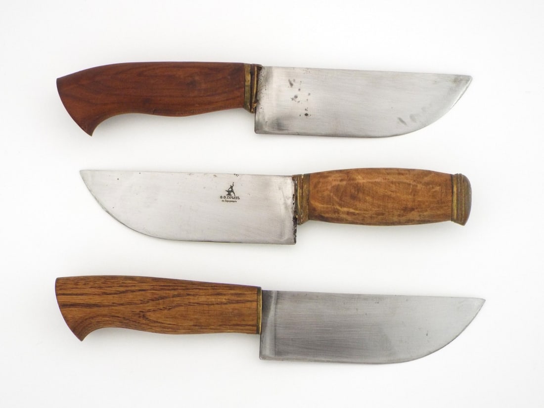 Lot of Three Bushcraft Knives: Lot of Three Bushcraft Knives