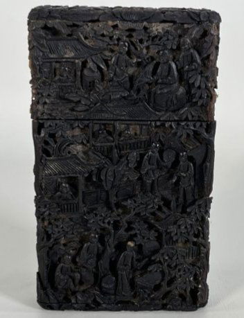 Fine 19th Century Carved Chinese Card Case (1 of 10)