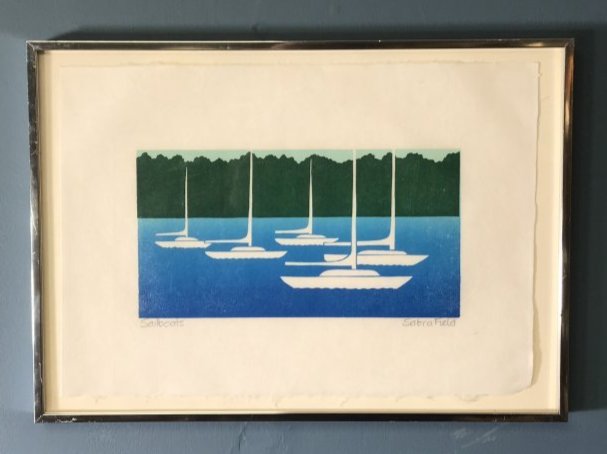 Sabra Field (American, b.1935) - Sailboats (1 of 8)