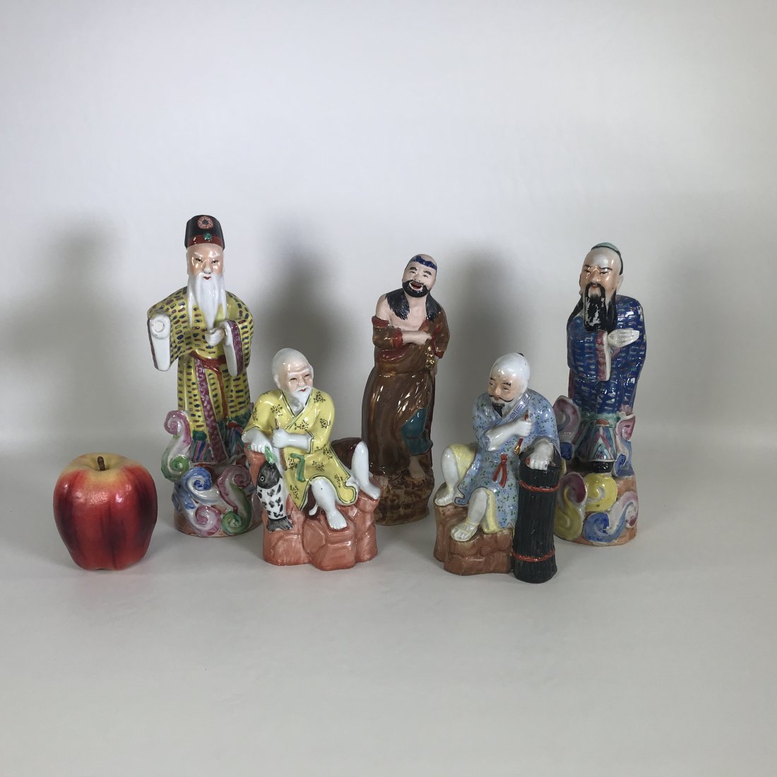 Group of 5 Antique Chinese Porcelain Figures (1 of 10)
