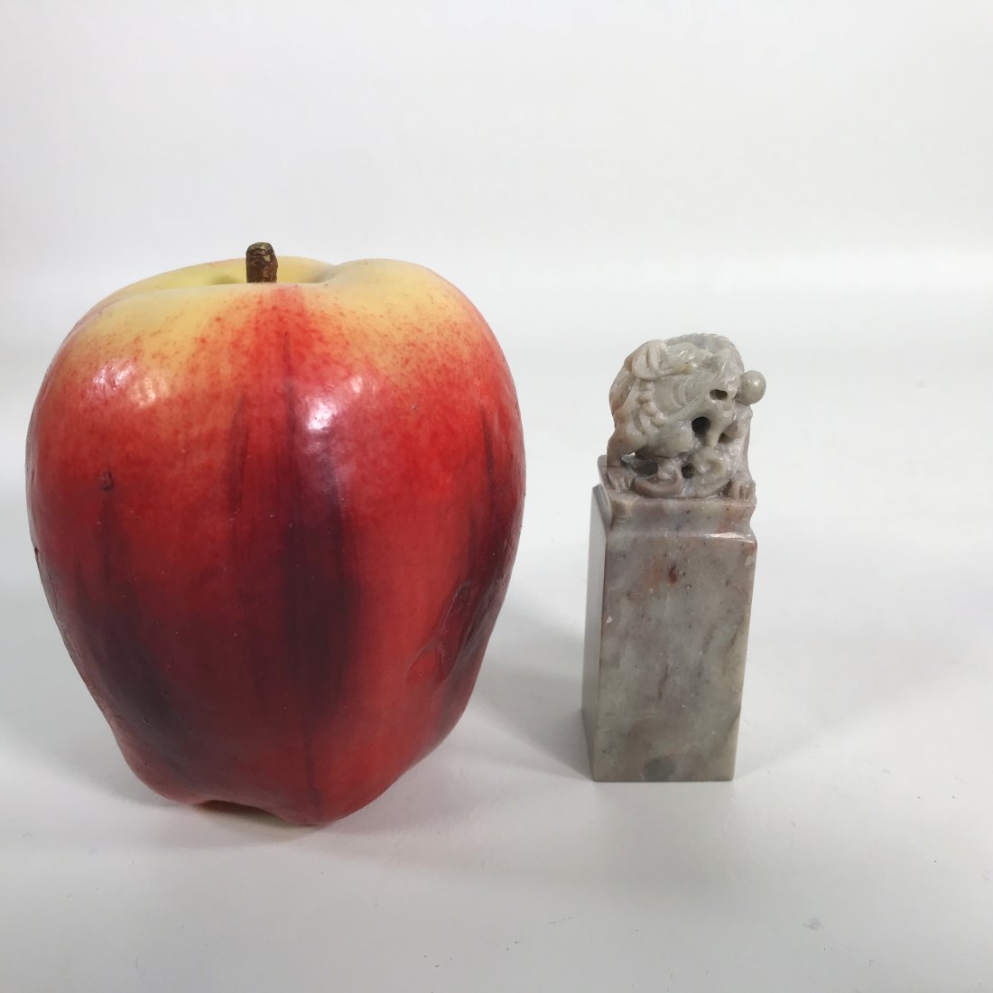 Chinese Carved Stone Stamp Seal with Dragon Carving (1 of 6)