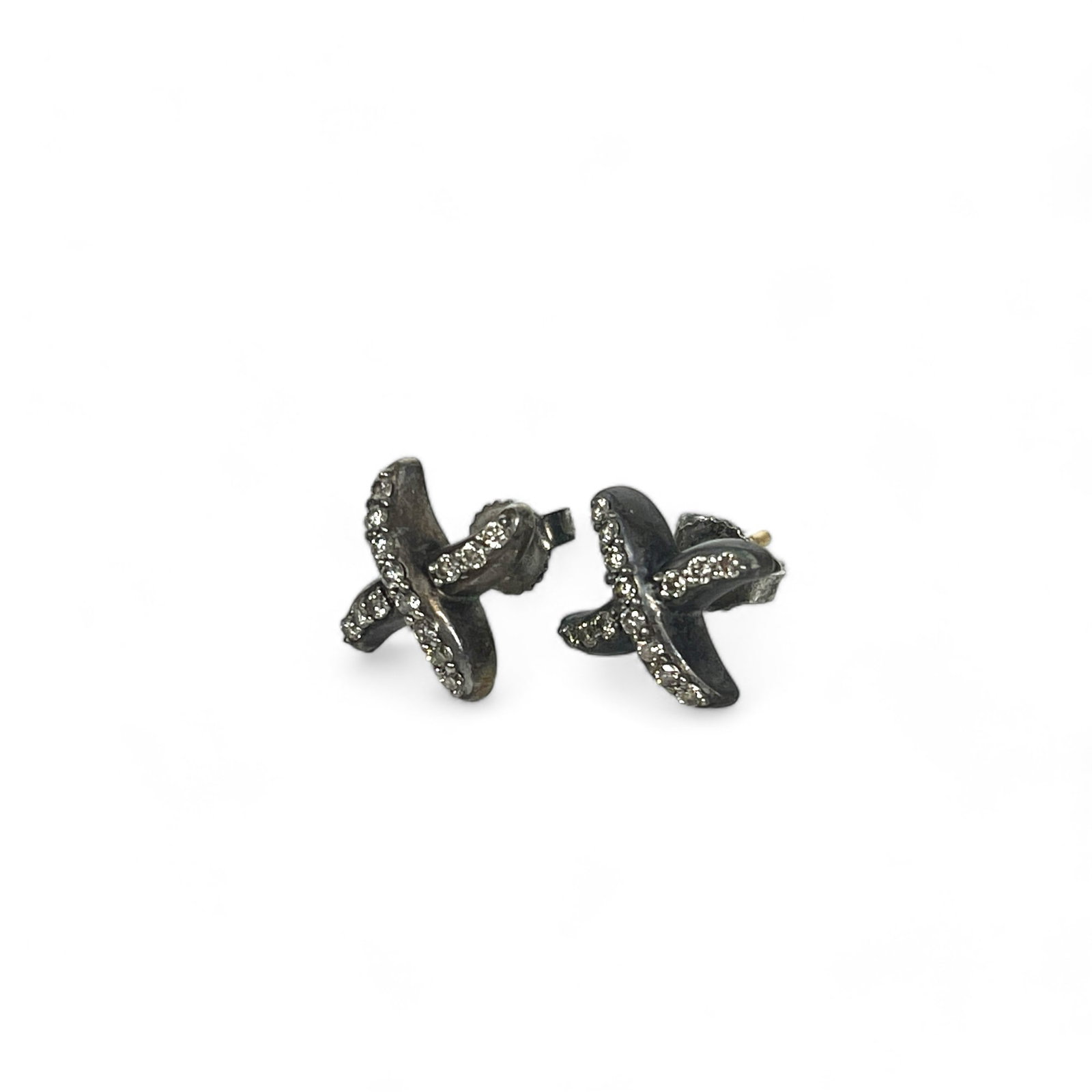 David Yurman Stud Earrings 925 Silver (1 of 3)