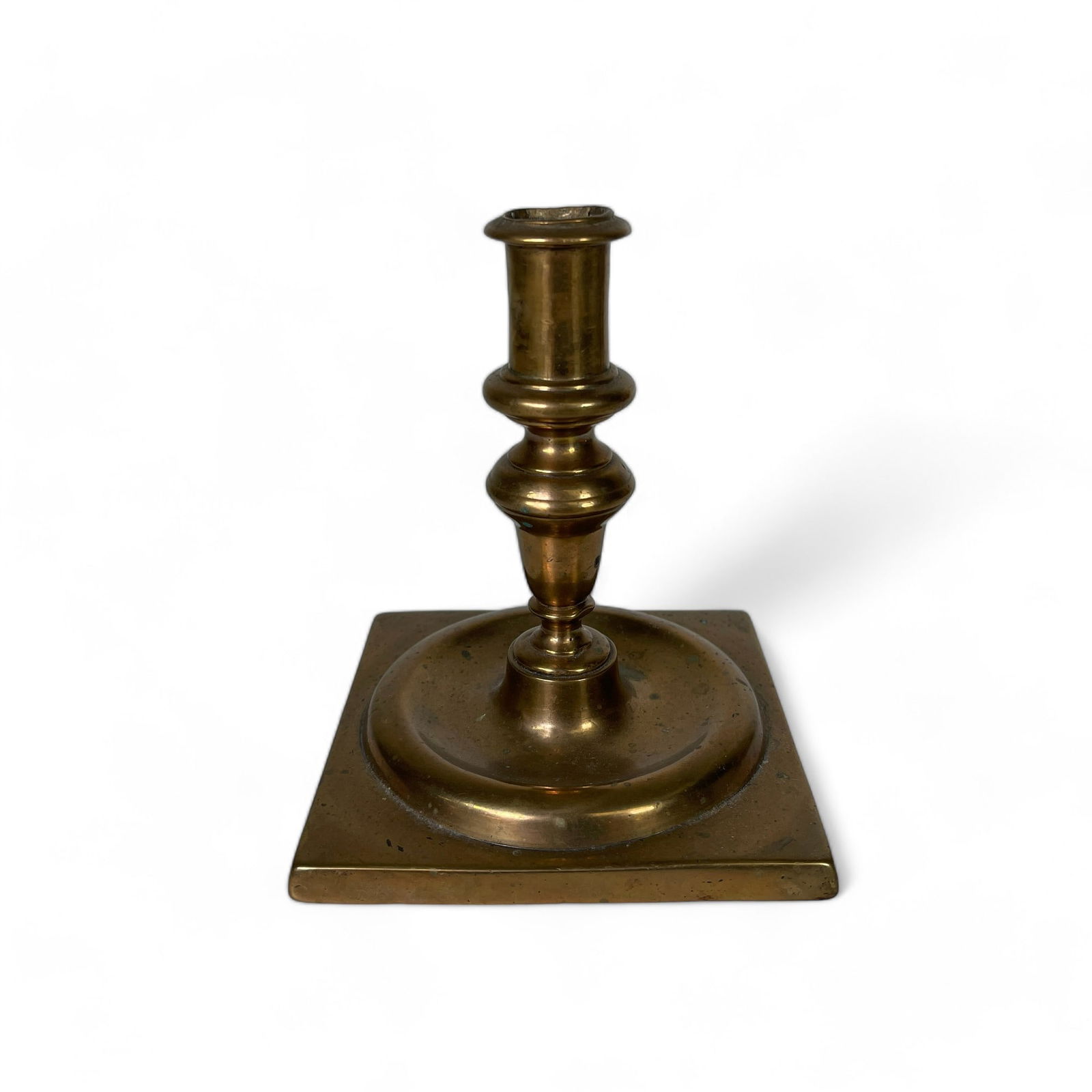 18th Century Brass Candlestick Holder (1 of 5)