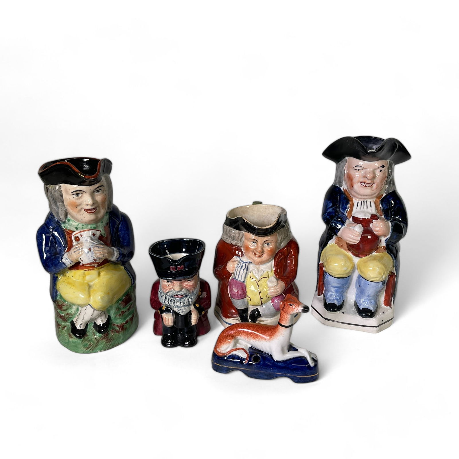 Staffordshire Toby Pitchers Figurines (1 of 9)