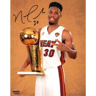 Norris Cole Miami Heat NBA #30 8x10 Signed Autographed Photo Trophy Picture: Signed by Norris Cole