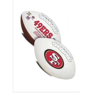 NFL San Francisco 49ers Frank Gore #21 Signed Autographed Football Official JSA: Signed by Frank GoreThis classic team football features an embroidered team logo prominently displayed on the front. Features Frank Gore signature with black sharpie. This NFL football has the team