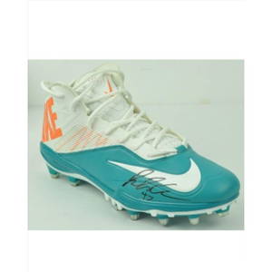 NFL Miami Dolphins Linebacker Kiko Alonso 47 Signed Autographed Authentic Player Teal Nike Cleat JSA