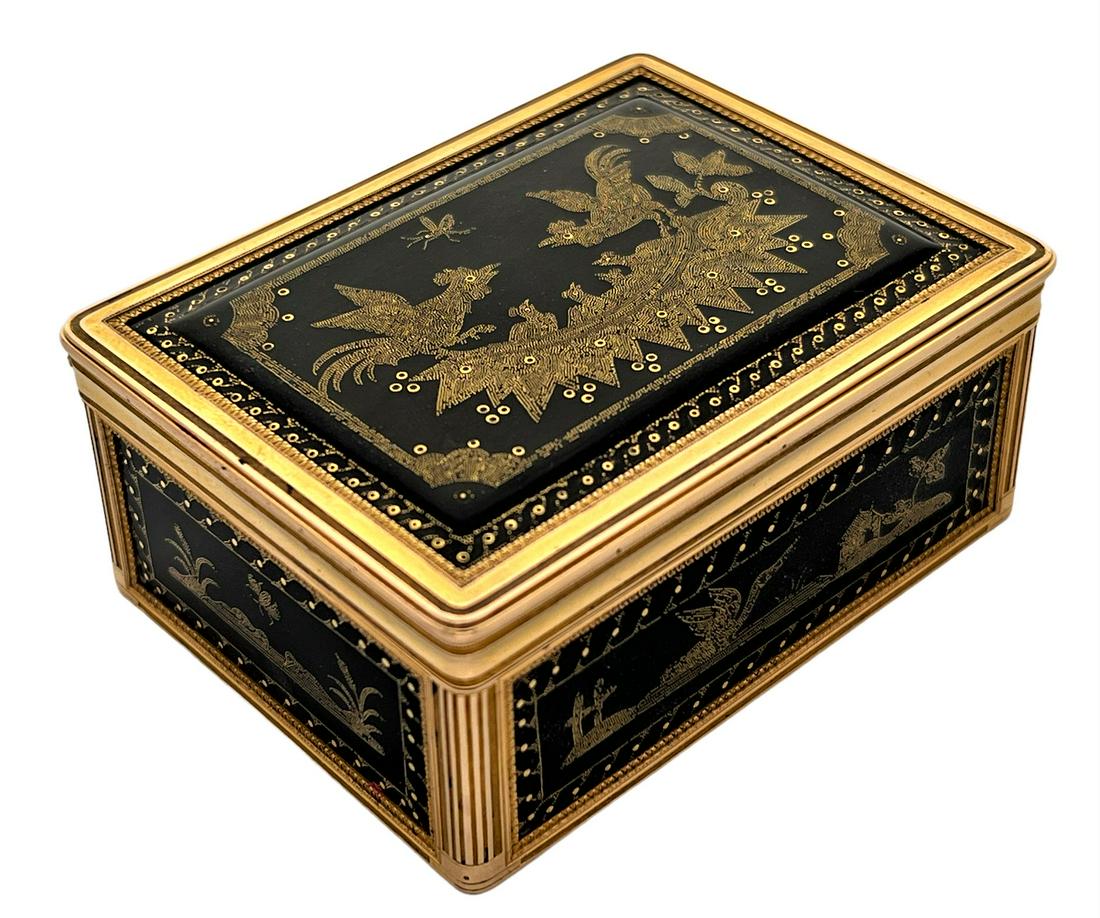 Item for collectors - 18th century 18K gold snuff box from unique and rare, Paris France, very high (1 of 10)