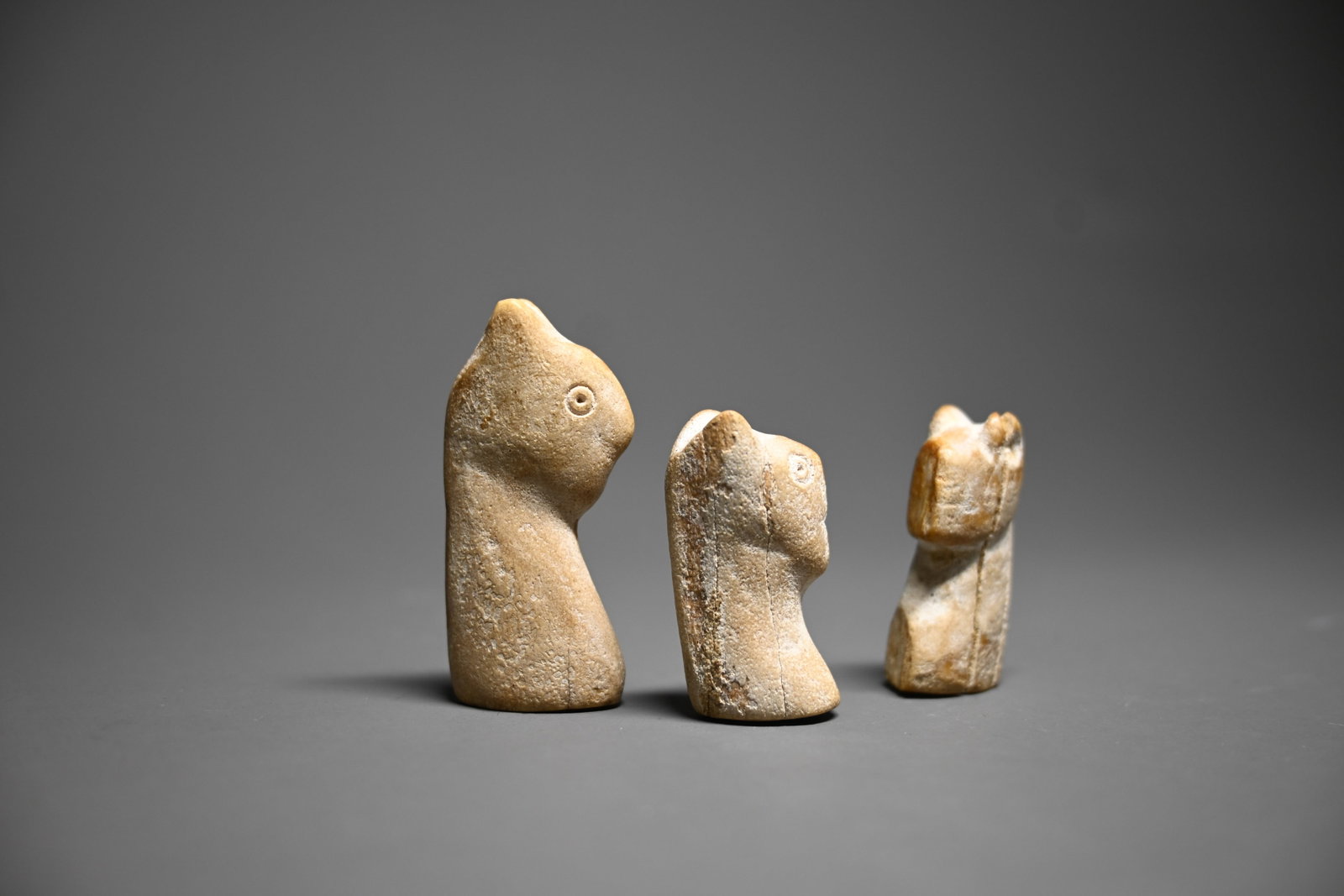 A Group of Carved Gaming Pieces Probably Early Islamic or Central Asian, circa 8th–12th (1 of 6)