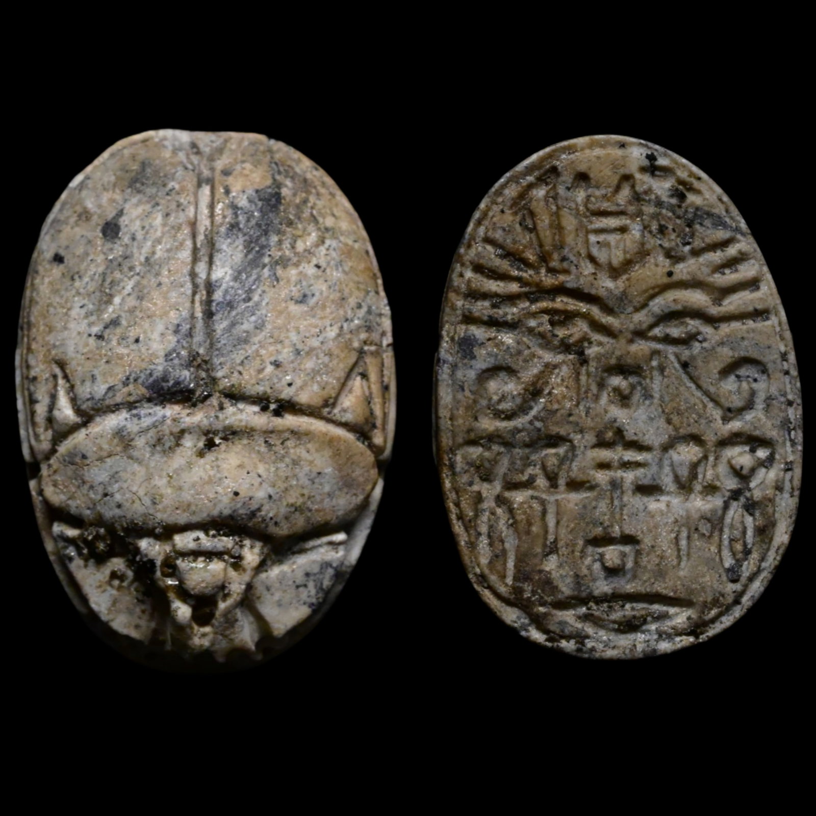 An egyptian steatite scarab (1 of 4)