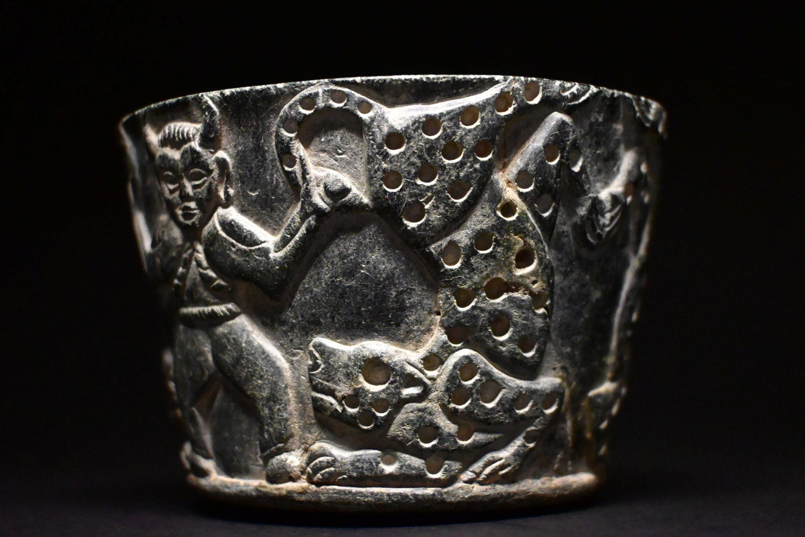 Bactrian Black Chlorite Ritual Cup (1 of 10)