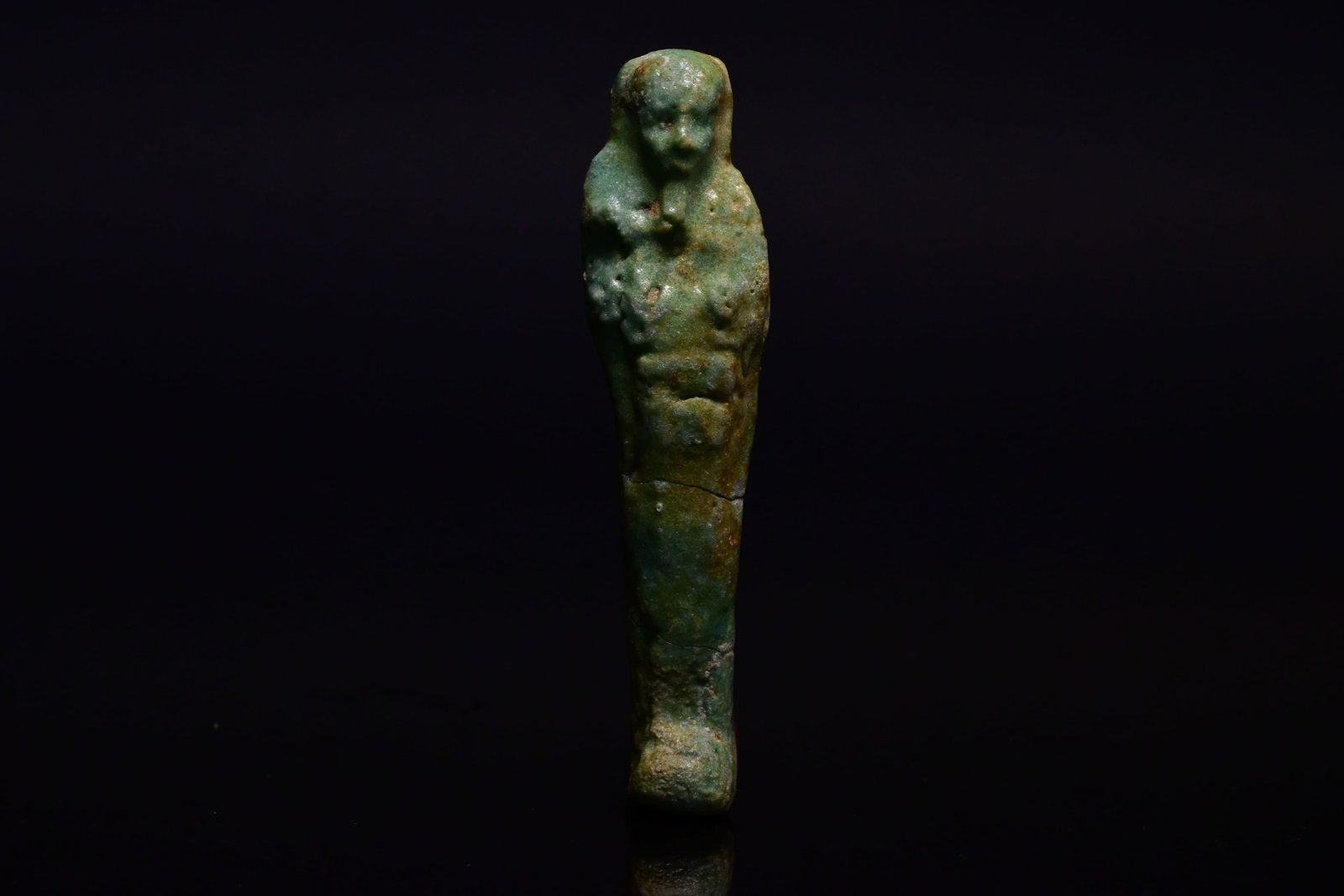 Egyptian Blue-Glazed Faience Shabti (1 of 4)