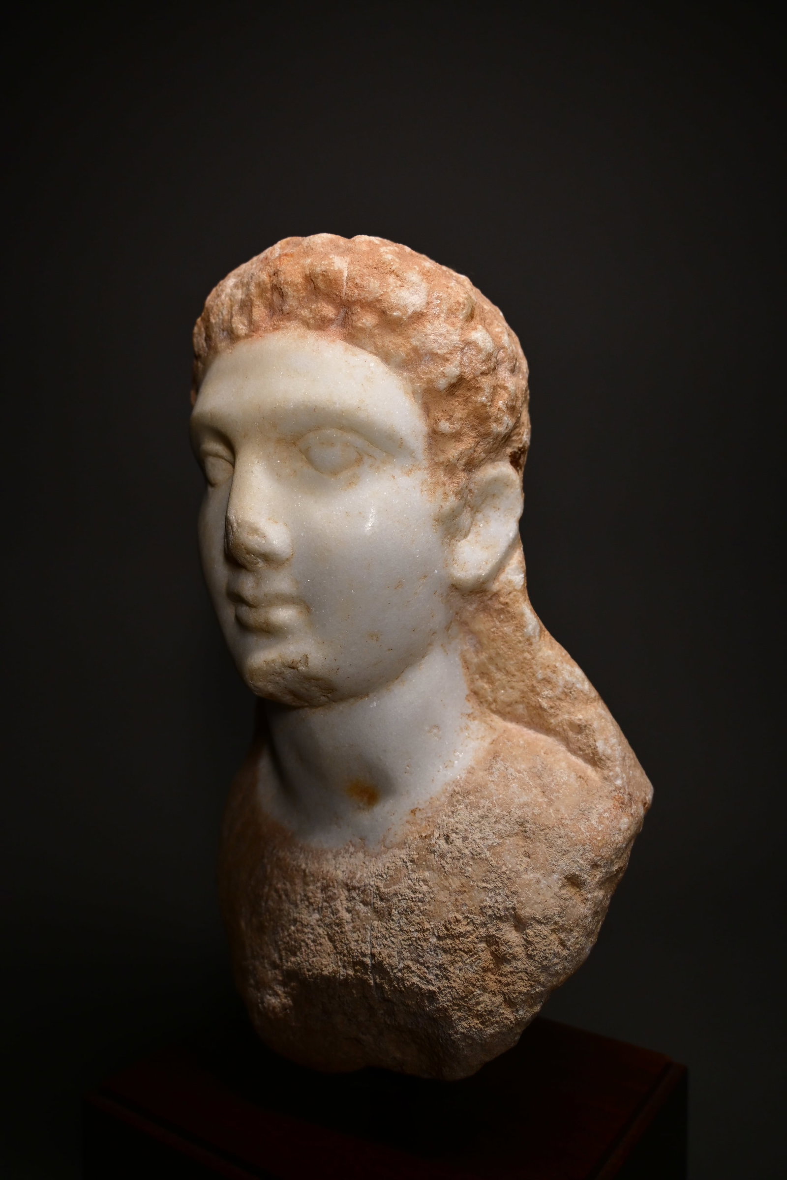 Greek Hellenistic marble head - 2