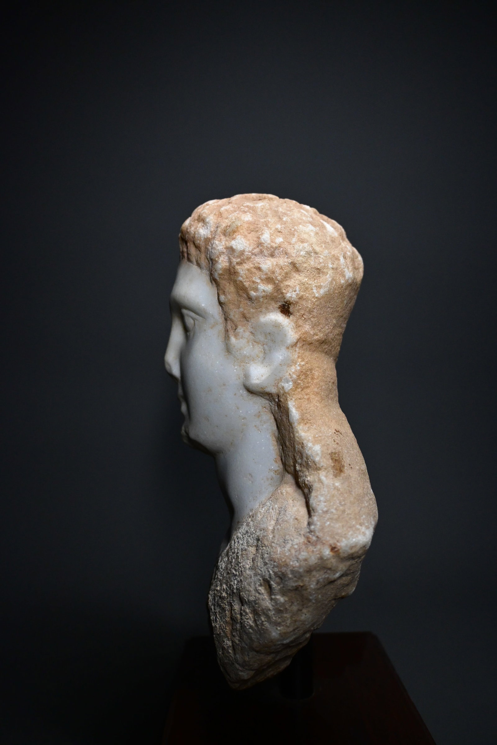 Greek Hellenistic marble head - 3