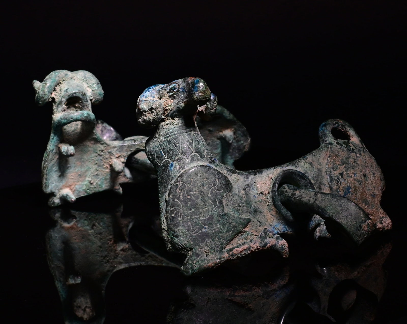 A luristan bronze horse bit (1 of 9)