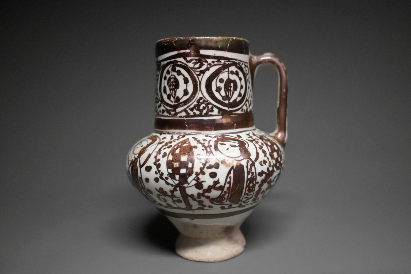 A Kashan lustre pottery jug Persia, 12th/ 13th Century (1 of 7)