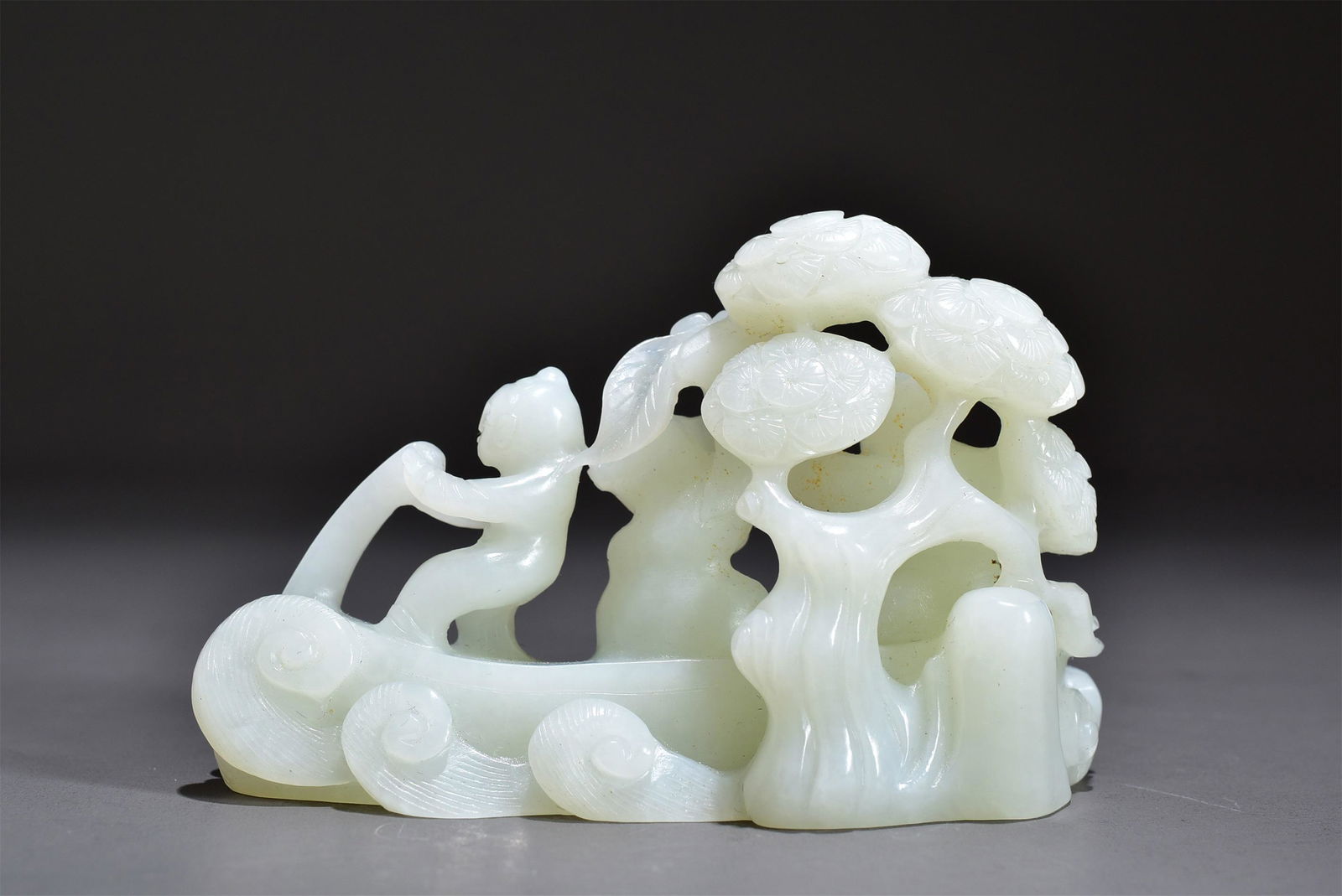 A Hetian jade figural boulder, Qing dynasty (1 of 10)