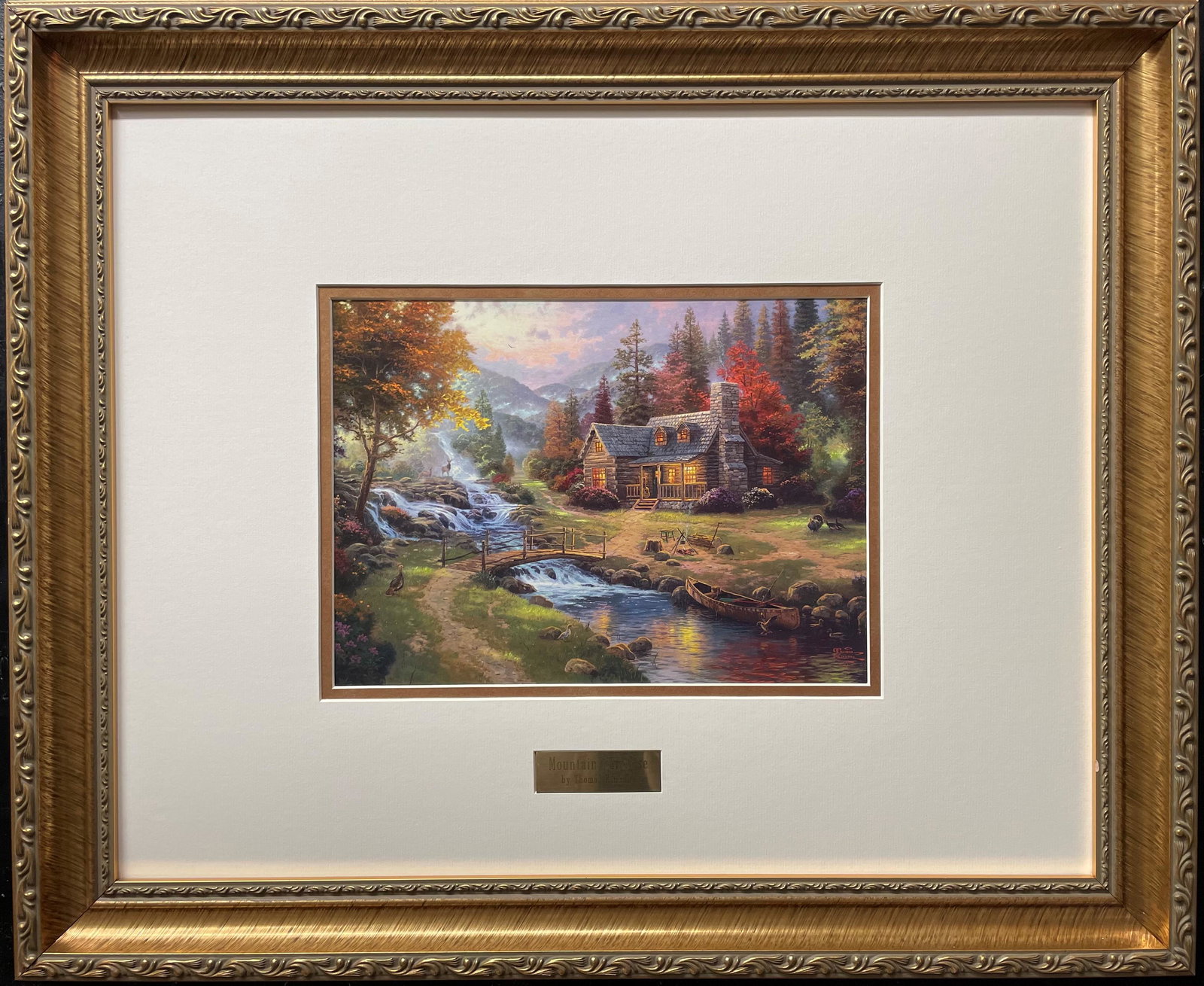 THOMAS KINKADE "MOUNTAIN PARADISE" (1 of 4)
